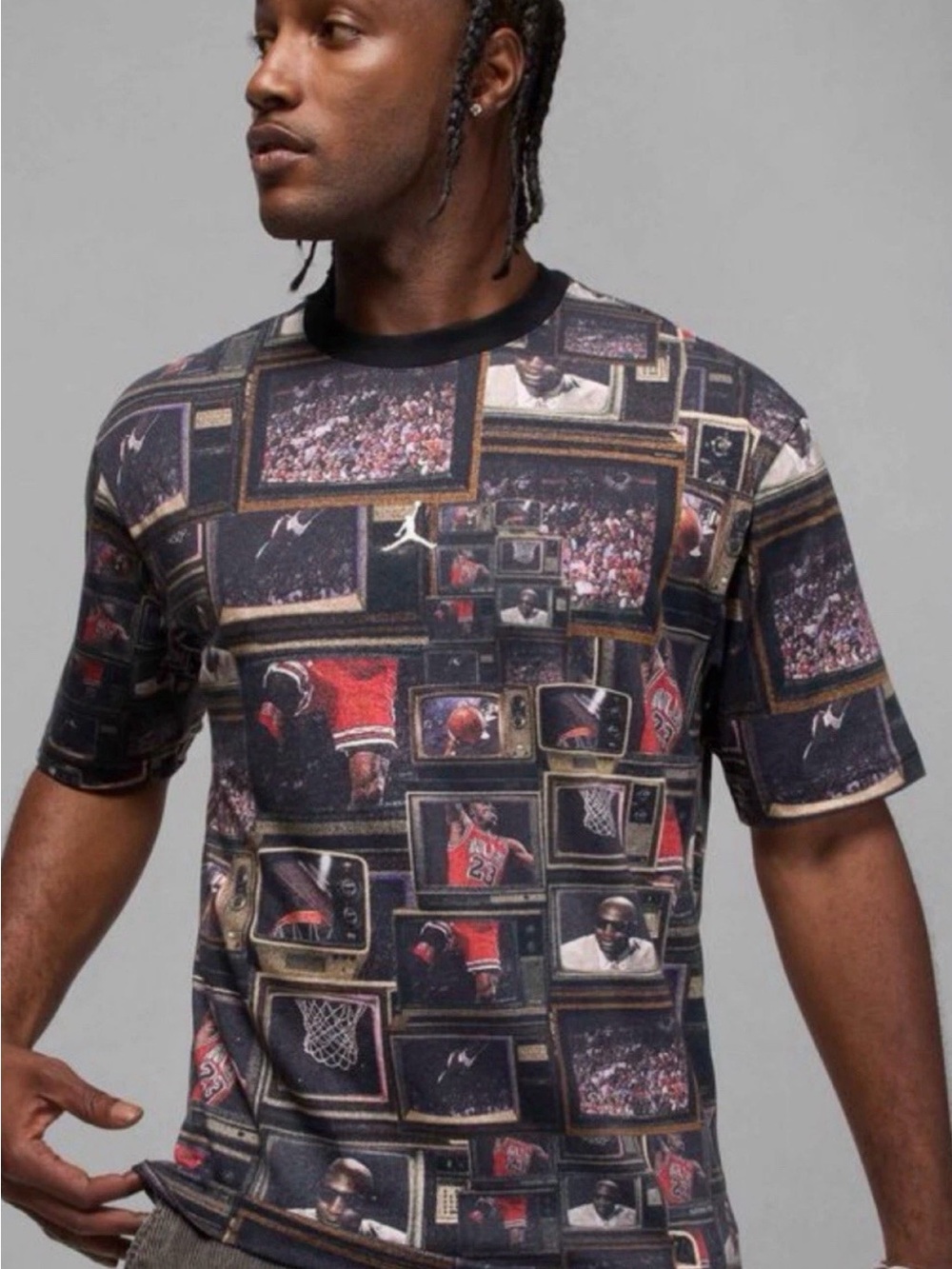 Nike Jordan Brooklyn's Men's Printed T-Shirt Sz XL NEW HQ8946-010
